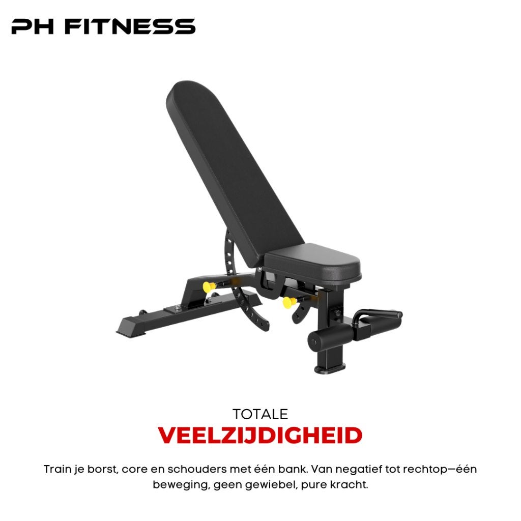 PH Fitness Heavy Duty Verstelbare Fitnessbank, Sport en Fitness, Fitnessmaterialen, Ophalen of Verzenden, Nieuw, Fitnessbank