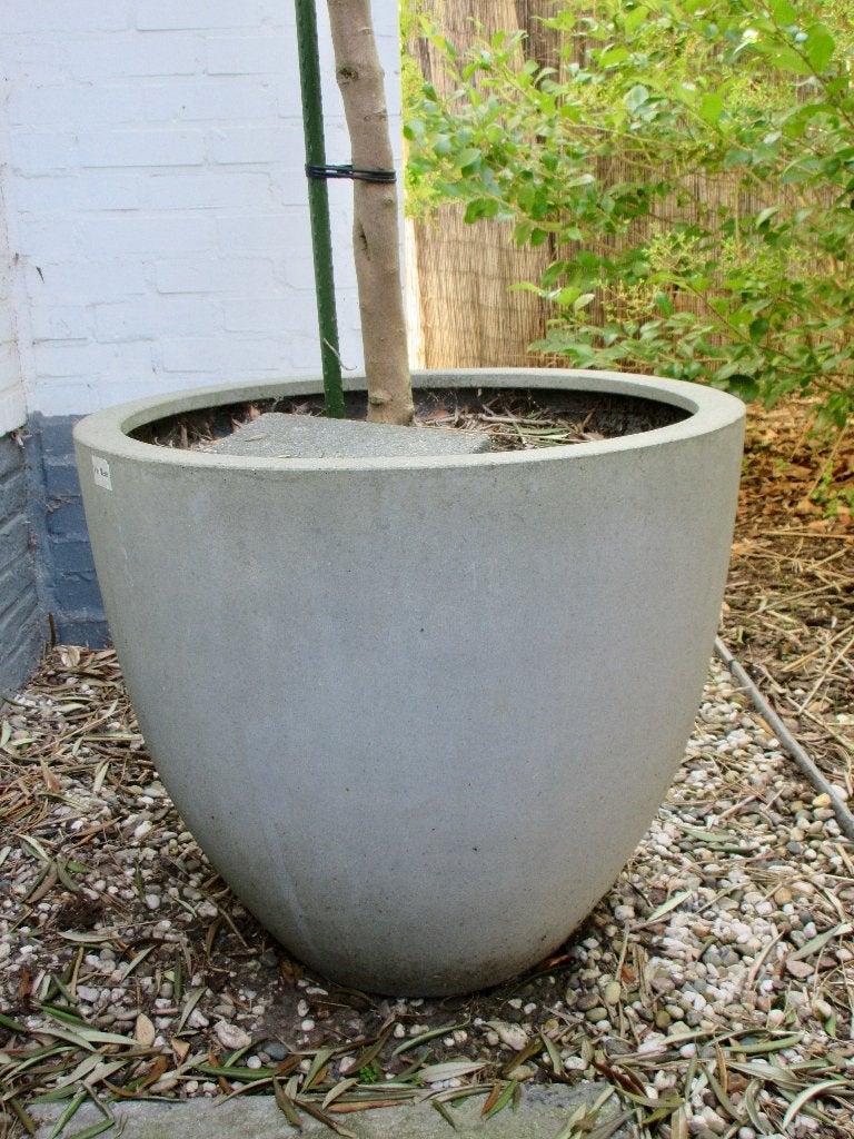 Grand pot de fleurs gris, Jardin & Terrasse, Balcon, 40 cm ou plus, 40 à 70 cm, Enlèvement