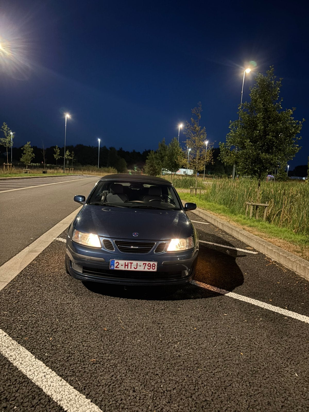 Saab 9.3 Turbo Cabrio HIRSCH Performance  FUSION BLEU, Auto's, 4 zetels, 4 cilinders, Cabriolet, Leder