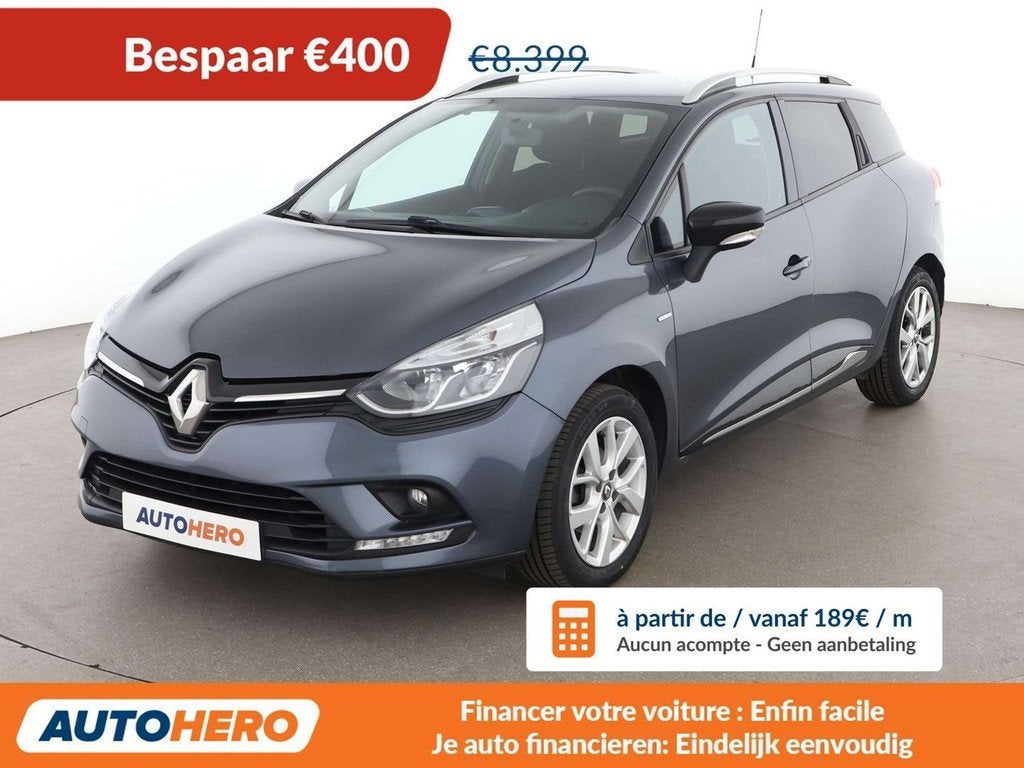 Renault Clio 1.2 Limited (année de construction 2018), Autos, Argent ou Gris, 5 portes, Tissu, https://public.car-pass.be/vhr/66ed5c0e-4182-4629-b53d-98d50ad05cd6