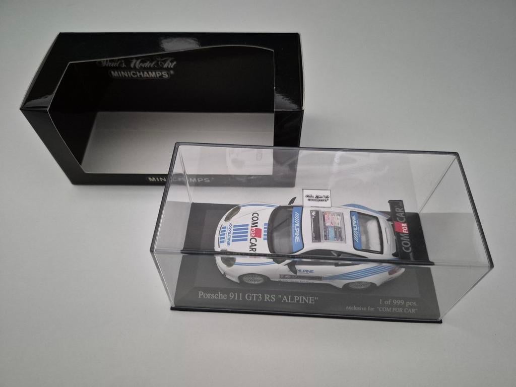 Minichamps 1/43 Porsche 911 GT3 RS "ALPINE" 400 016904, Ophalen of Verzenden, Zo goed als nieuw, Auto, MiniChamps