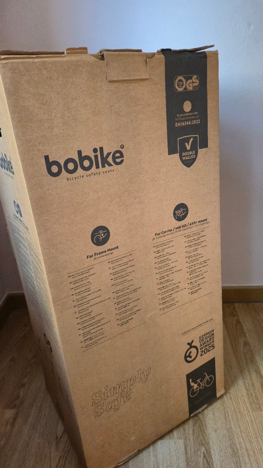 bobike go maxi fietsstoel, Fietsen en Brommers, Ophalen of Verzenden, Nieuw, Achterzitje, Bobike