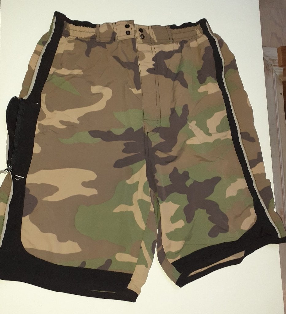 short heren stoere military camo S/M, Ophalen of Verzenden, Zo goed als nieuw, Maat 46 (S) of kleiner, Groen