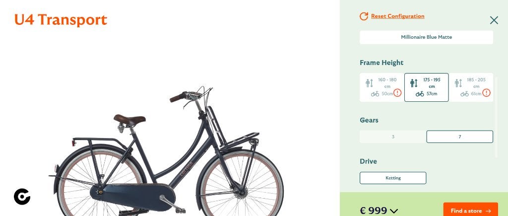Cortina U4 Transport – Zéér mooie staat – compleet uitgerust, Fietsen en Brommers, Ophalen, Versnellingen, Zo goed als nieuw, 50 tot 53 cm
