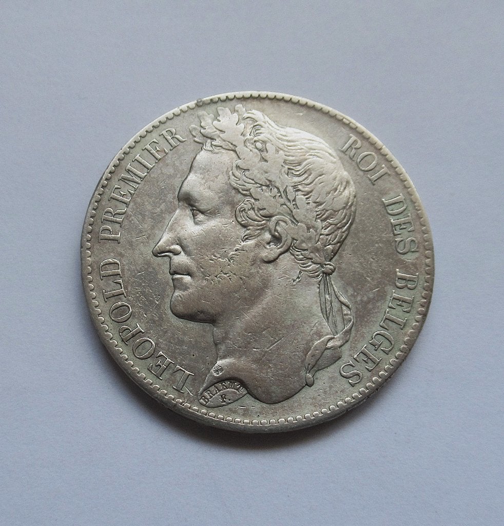 belgie 5 francs 1849, Timbres & Monnaies, Envoi, Argent, Argent