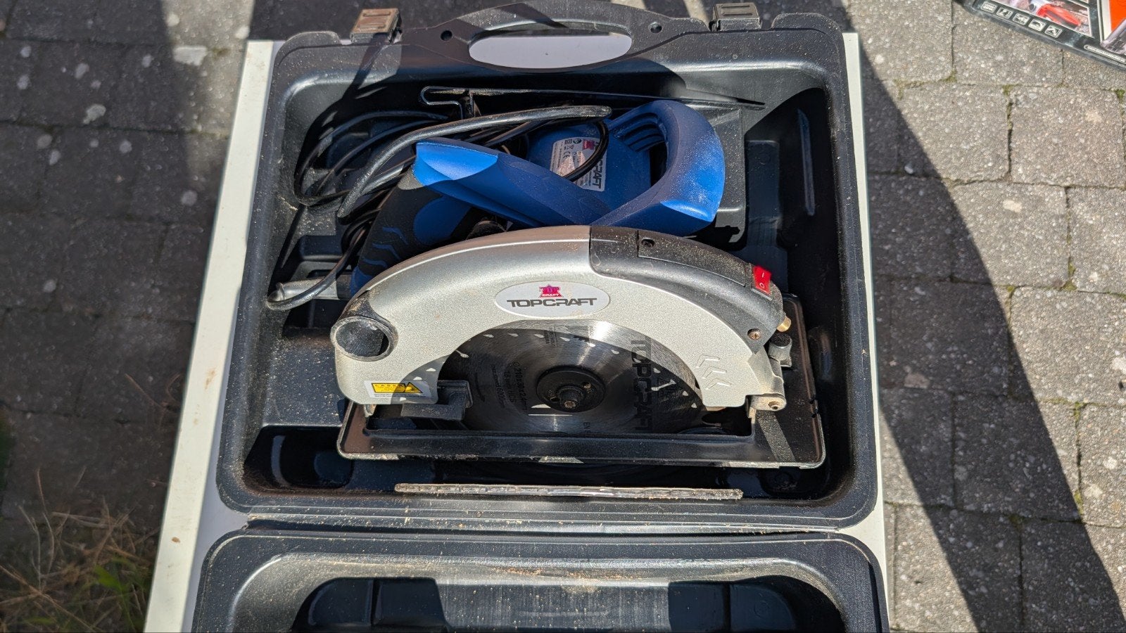 Cirkelzaag Topcraft – 1.800 W – incl. koffer, Doe-het-zelf en Bouw, Ophalen, Gebruikt, 70 mm of meer, 1200 watt of meer