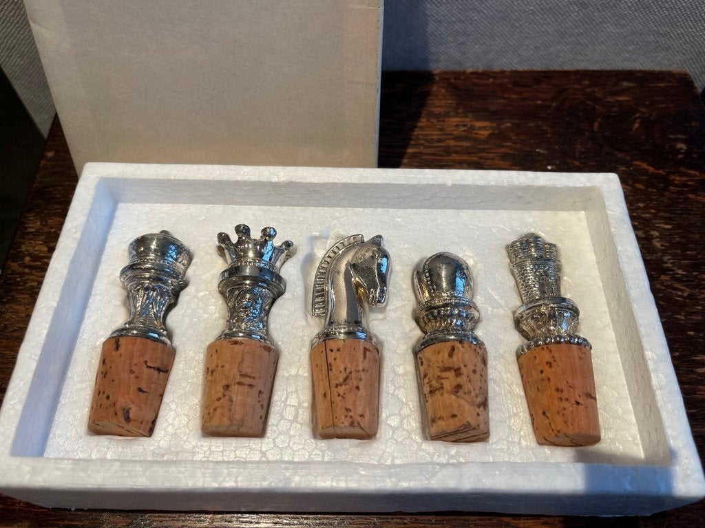 5 bouchons en liège vintage pour bouteilles de vin, Enlèvement ou Envoi