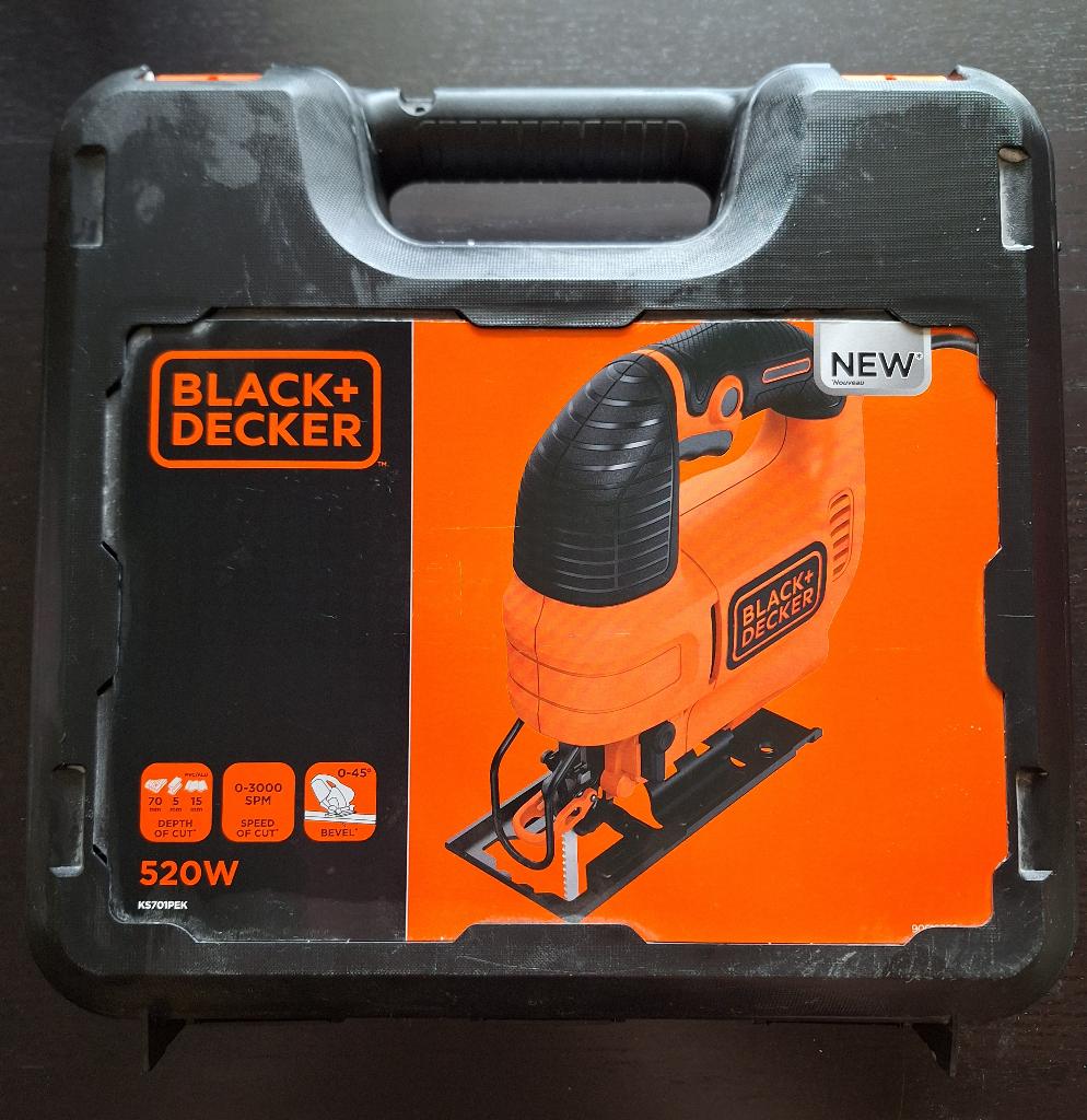 Black&Decker Decoupeerzaag KS701PEK-QS, Doe-het-zelf en Bouw, Ophalen of Verzenden, Zo goed als nieuw, Decoupeerzaag, Black & Decker