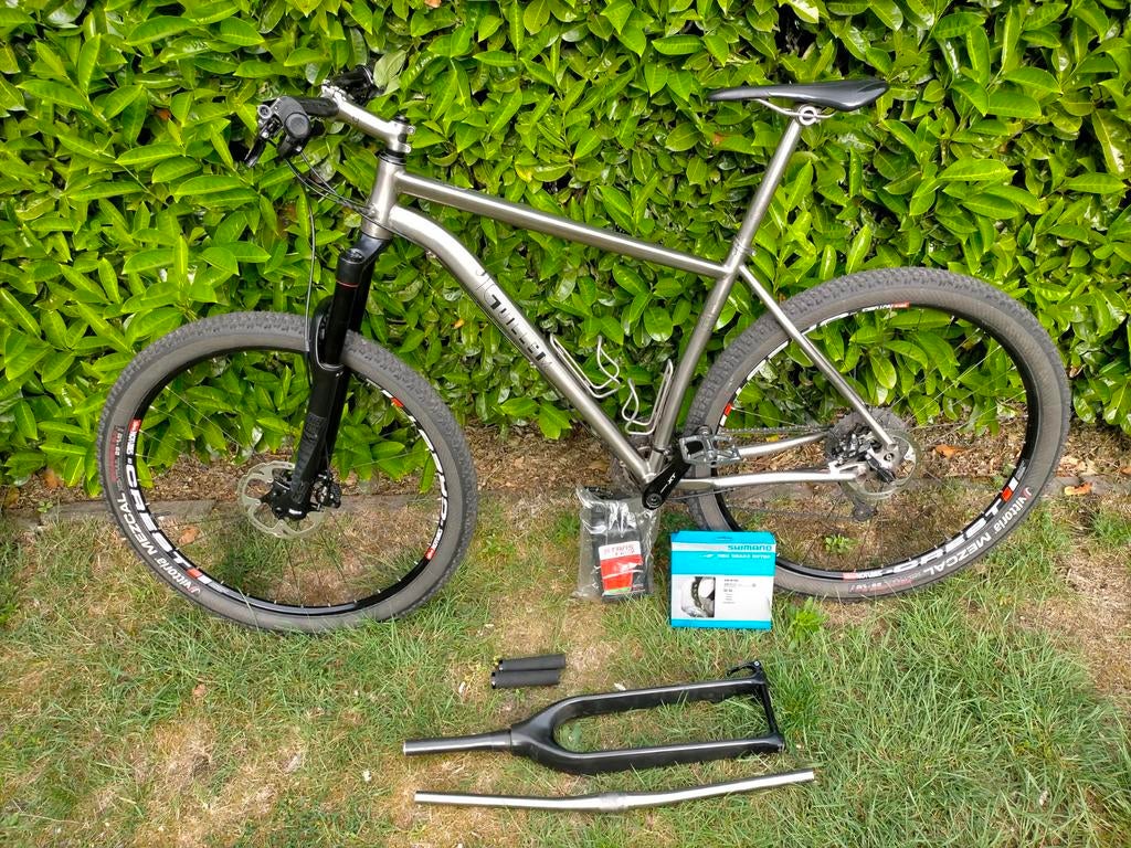 mountainbike Titanium J.Guillem Tomir, Fietsen en Brommers, Vering, Meer dan 20 versnellingen, Schijfrem, 53 tot 57 cm