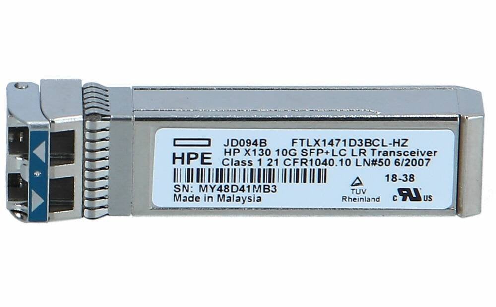 HPE 10G SFP+ LC SR Transceiver X130 JD094B