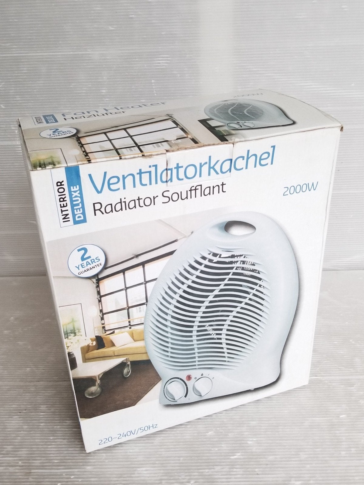 Salle de bain, chambre, chauffage, thermo, Electroménager, Enlèvement ou Envoi, Neuf, Ventilateur de table