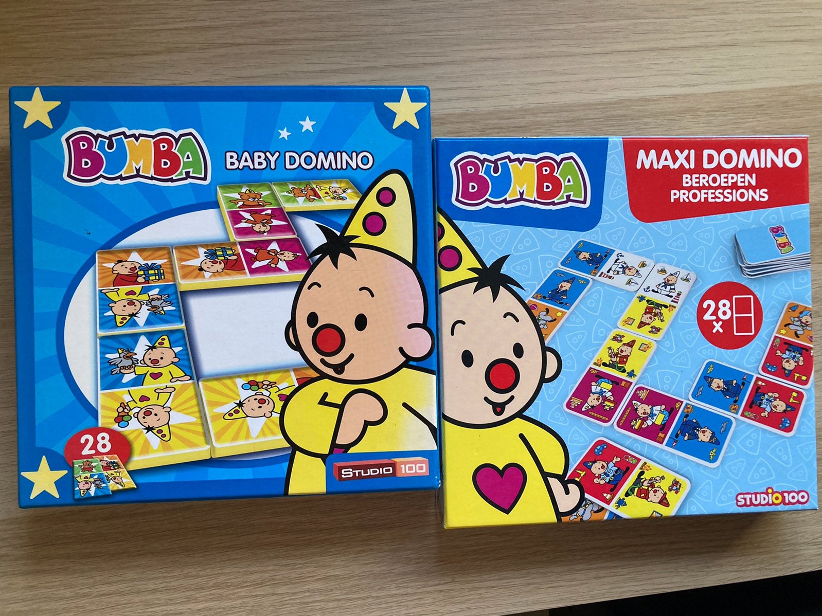 2x Domino Bumba, Kinderen en Baby's, Speelgoed | Kinderpuzzels, Ophalen of Verzenden, Zo goed als nieuw