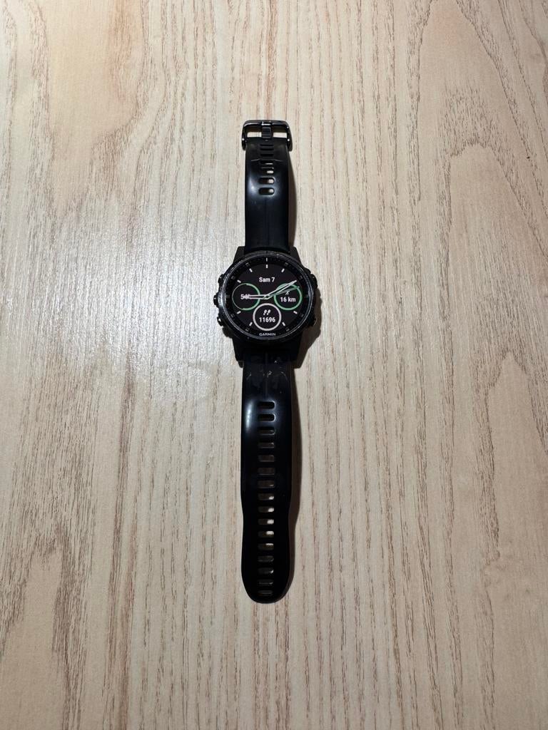 Garmin Fenix 5S Plus Sapphire, Ophalen of Verzenden, Waterdicht, Gebruikt, Zwart