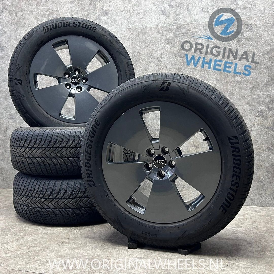 19 inch originele velgen + winterbanden Audi Q8 E-Tron, Auto-onderdelen, 19 inch, Gebruikt, 255 mm, -