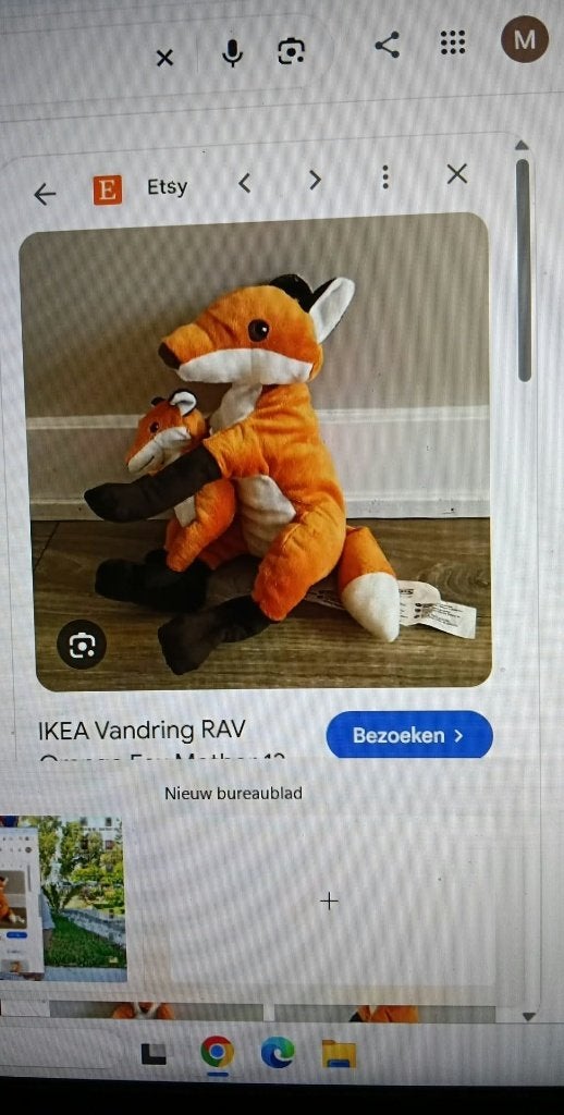 vosjes  knuffel, Kinderen en Baby's, Ophalen of Verzenden