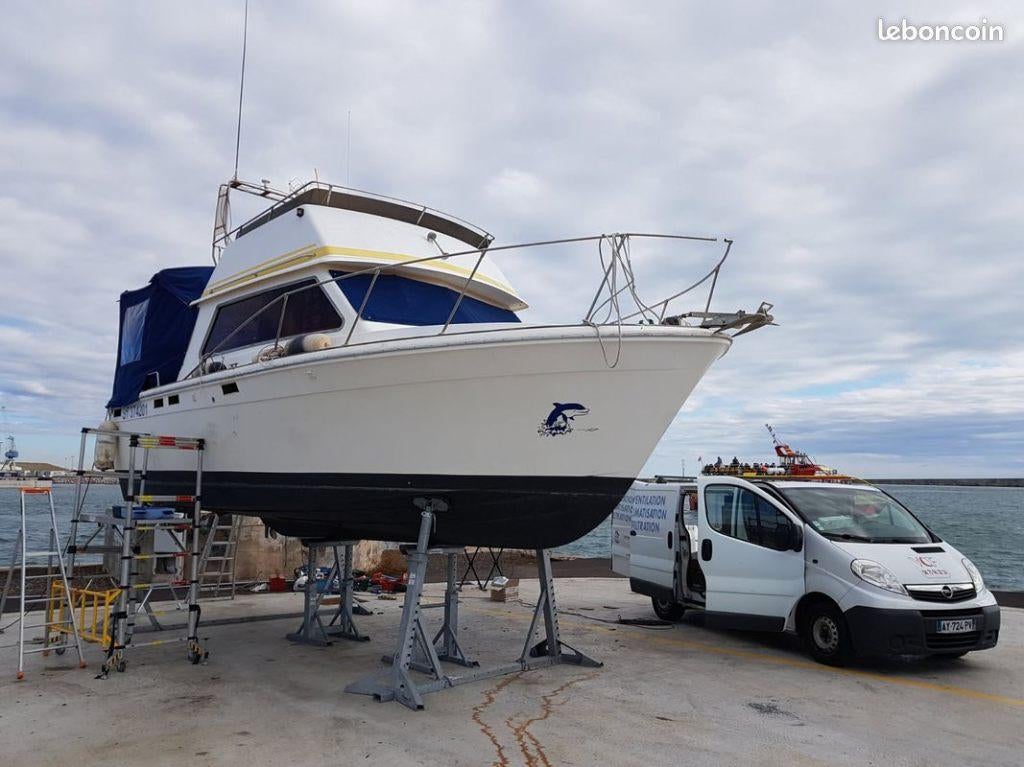 Bateaux à moteur à vendre sur la Meuse Prov. Namur, Diesel, 9 à 12 mètres, Enlèvement, Utilisé