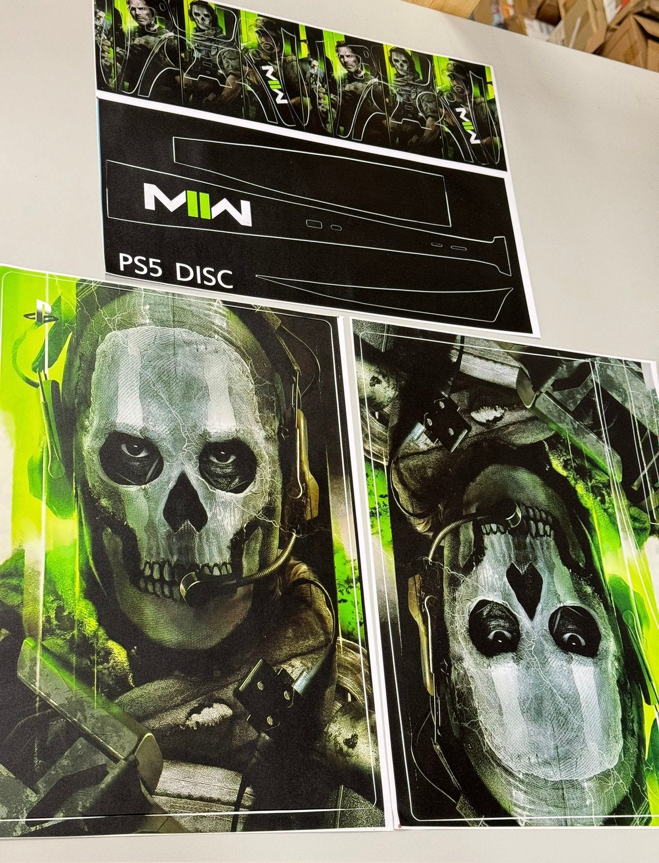 Sony Ps5 Playstation 5 STICKER set MWII Modern warfare cover, Ophalen of Verzenden, Nieuw, Overige typen, PlayStation 5