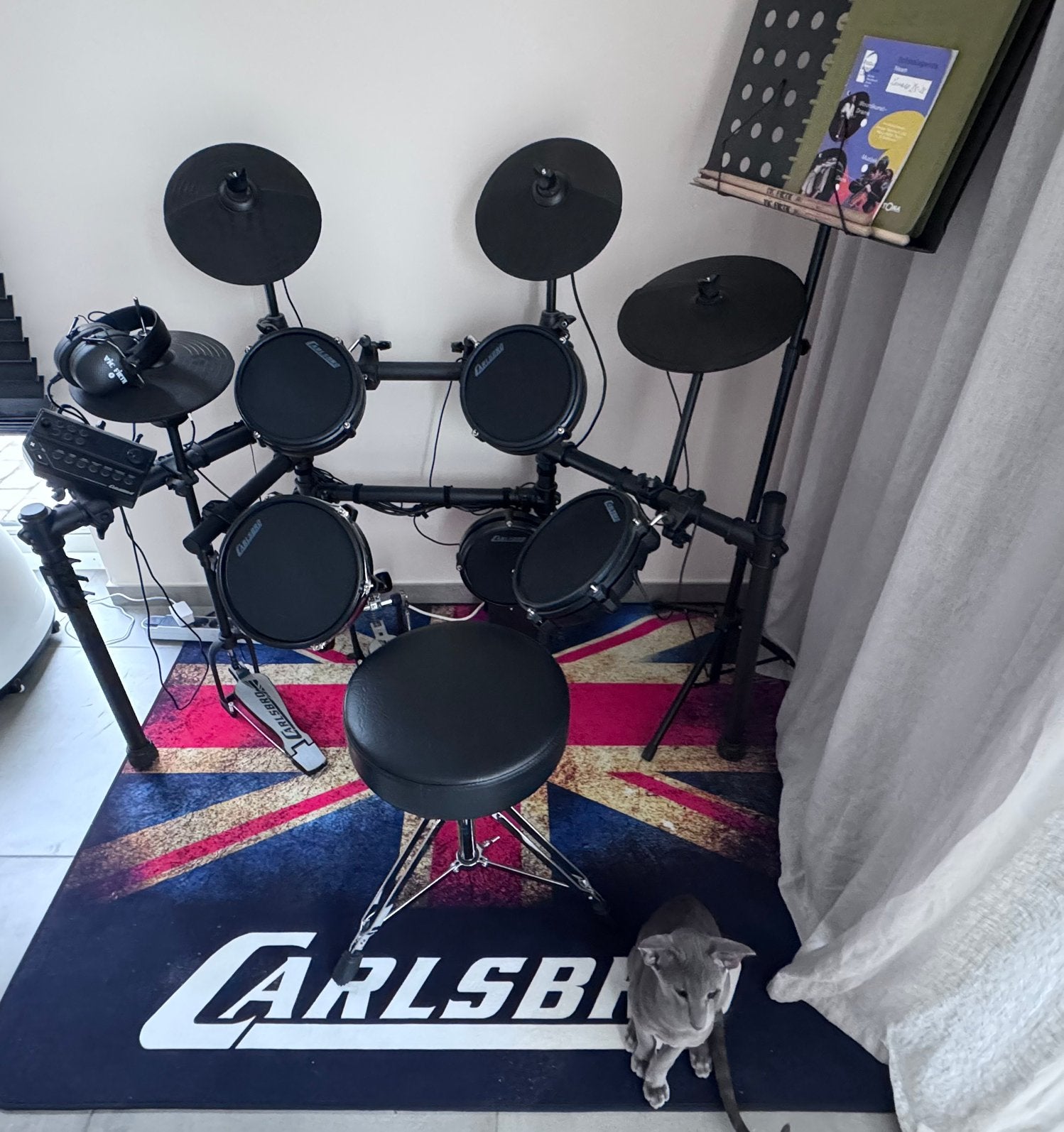 Carlsbro CSD25M Mesh elektrisch drumstel en attributen, Muziek en Instrumenten, Drumstellen en Slagwerk, Ophalen, Zo goed als nieuw