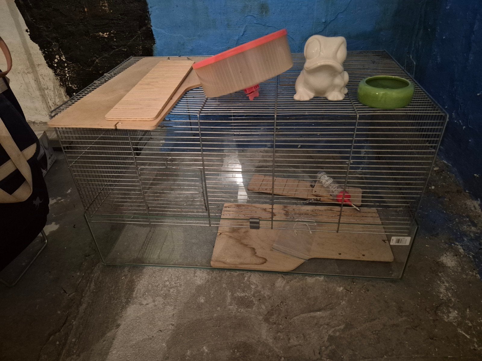 Hamsterkooi + toebehoren, Dieren en Toebehoren, Ophalen, Kooi, Gebruikt, 60 tot 90 cm