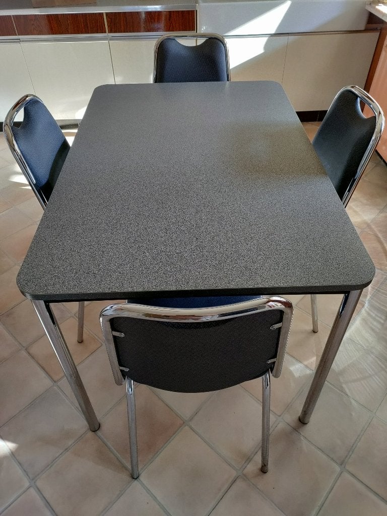 Keukentafel met 4 stoelen, Huis en Inrichting, Tafels | Eettafels, Ophalen, 100 tot 150 cm, 50 tot 100 cm, Vier personen