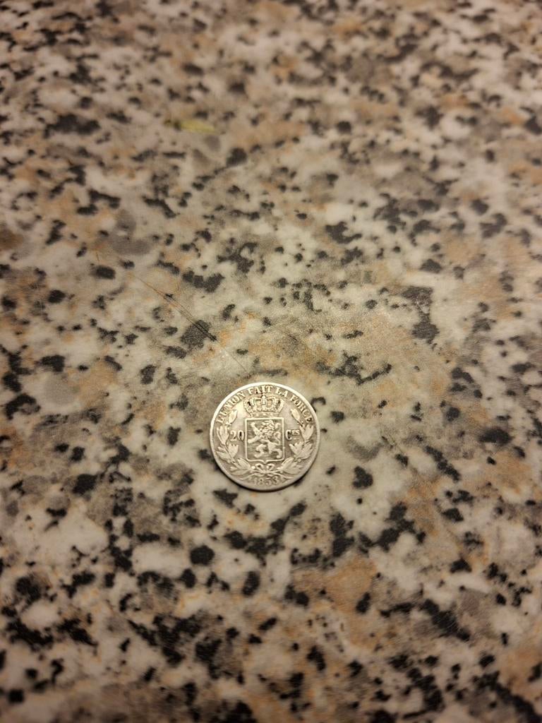 20 cent 1853 met punt, Ophalen, Zilver, Zilver