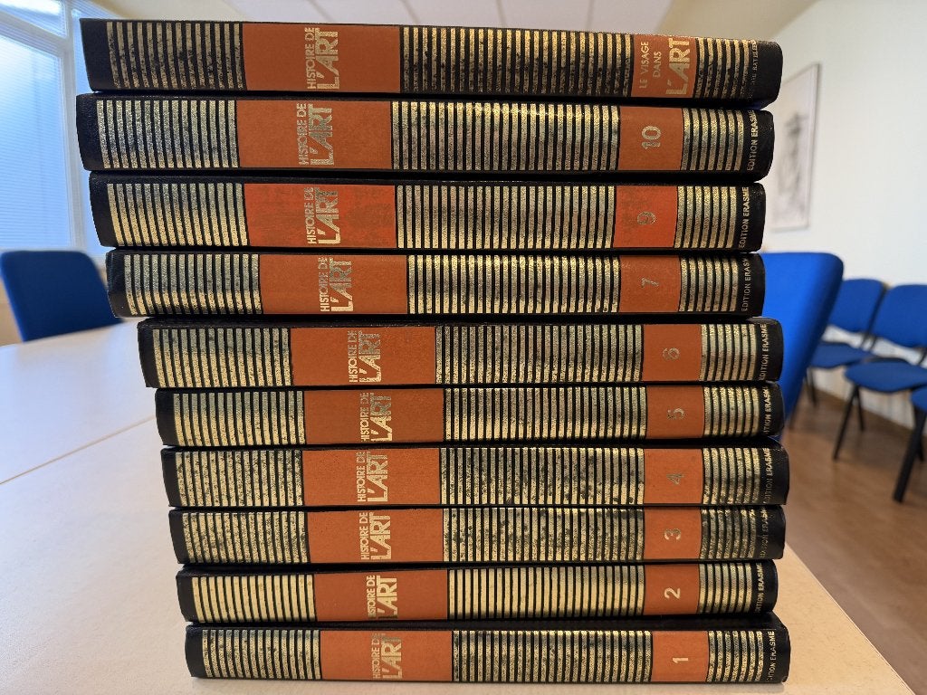 Histoire de l'Art – 10 beaux volumes illustrés, Enlèvement, Utilisé, Général, Série complète