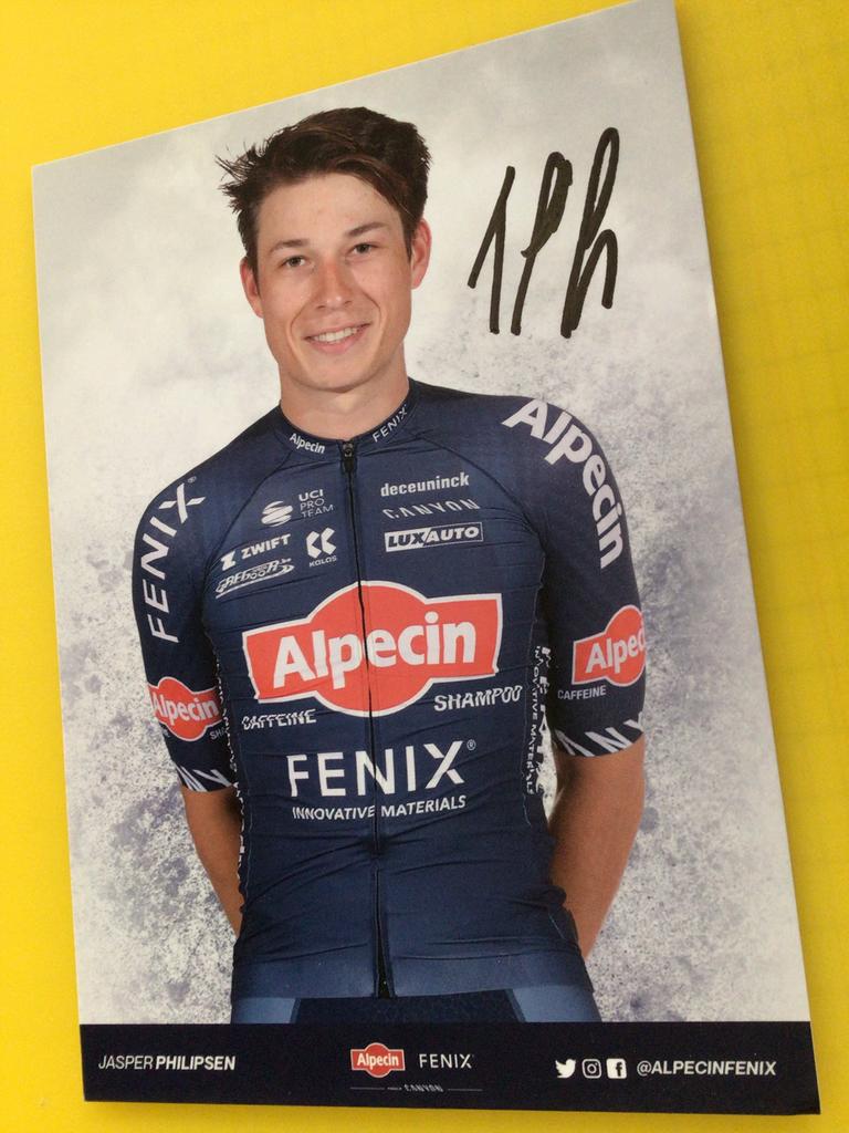 Wielerkaart 2022 team alpecin jasper philipsen signe, Envoi