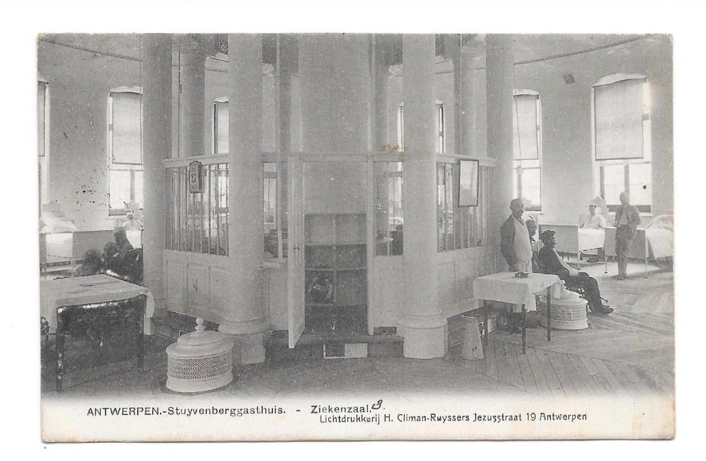 Antwerpen Stuyvenberggasthuis ziekenzaal, Envoi, Avant 1920, Affranchie, Anvers