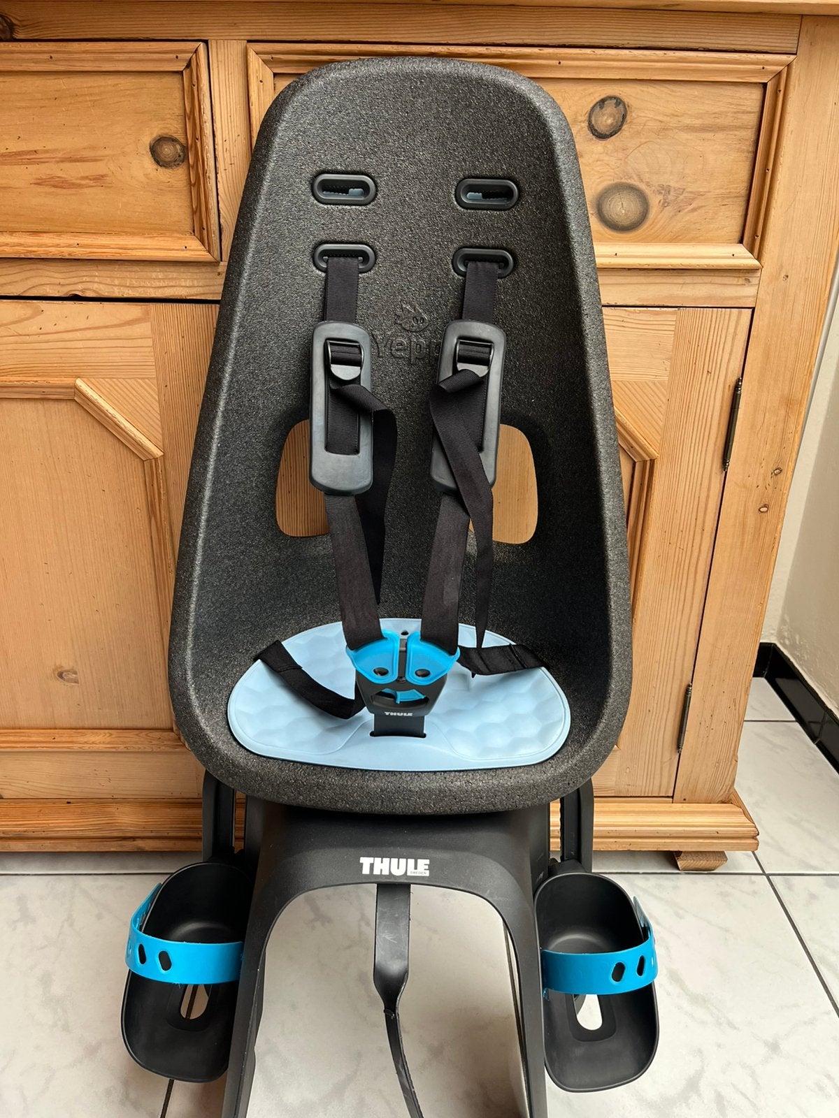 Fietsstoel Thule Yepp Nexxt Maxi, Enlèvement, Comme neuf, Siège arrière, Repose-pieds