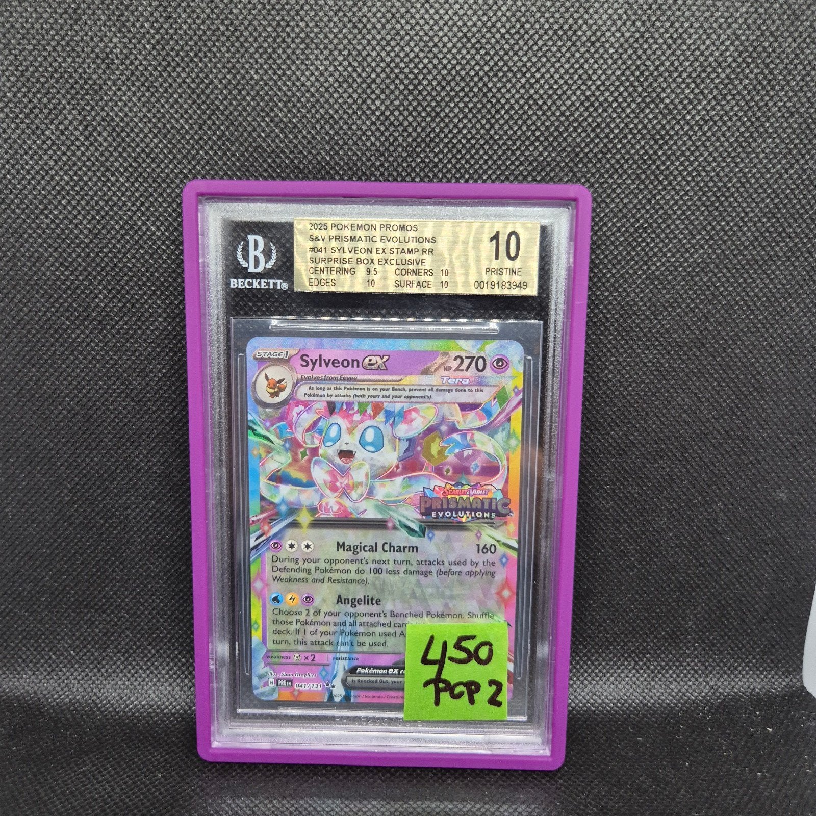 Sylveon Ex Stamp Prismatic Evolutions BGS 10, Ophalen of Verzenden