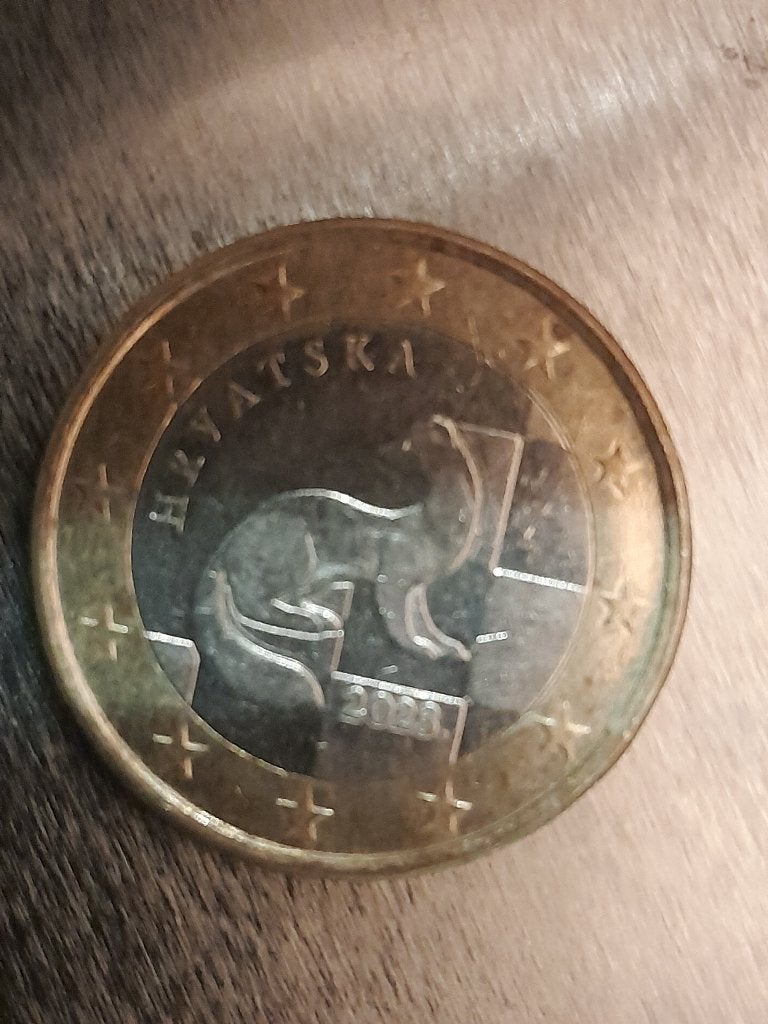 1 euromunt Kroatië 2023, Ophalen of Verzenden, Overige landen, 1 euro, Losse munt