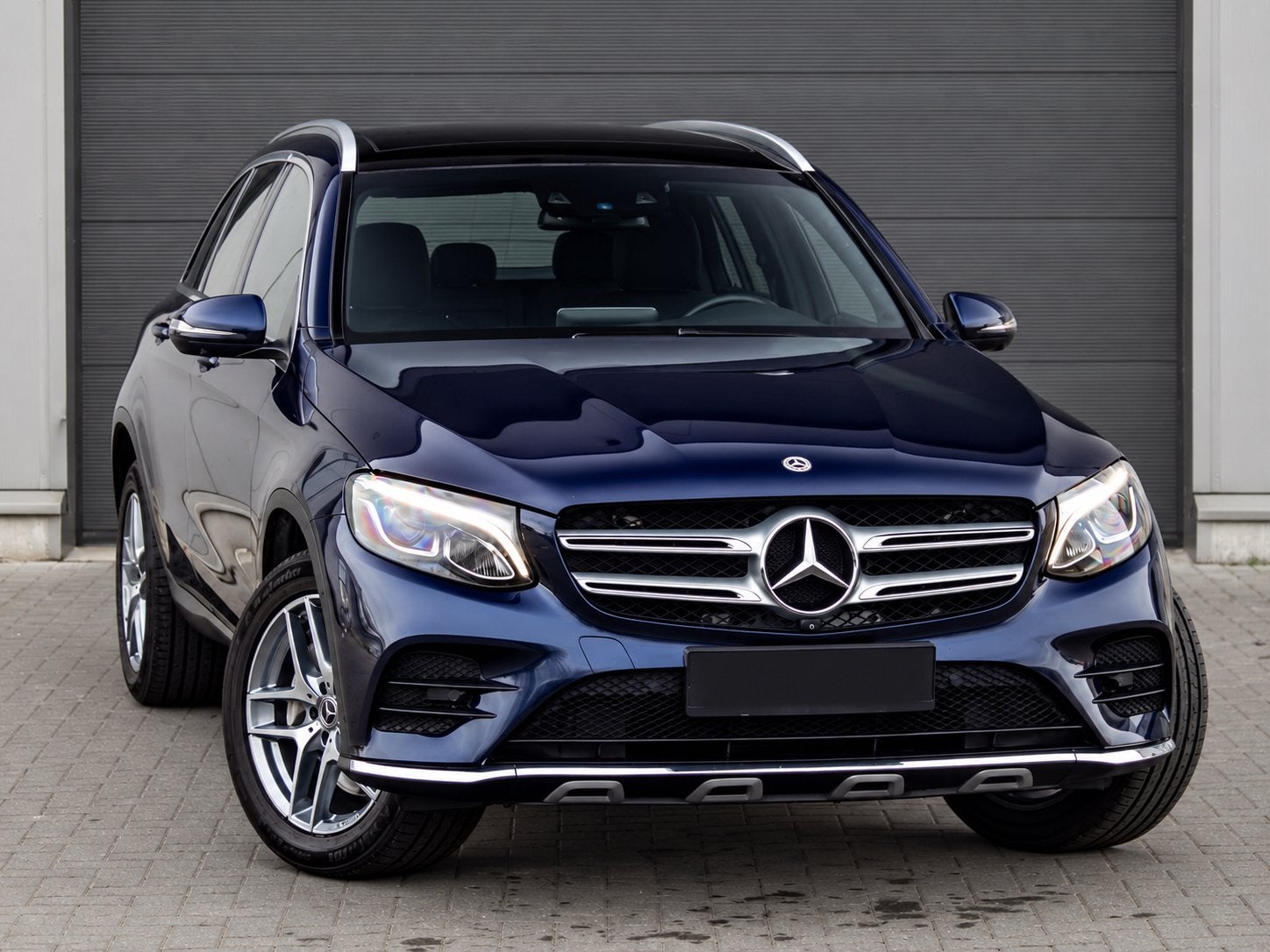 Mercedes GLC 220d AMG 4MATIC | 360 CAMERA | PANORAMA | 2018, Auto's, Automaat, Blauw, Leder, GLC