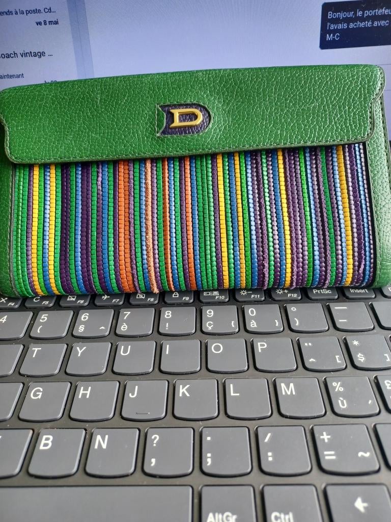 DELVAUX Prachtige veelkleurige gevlochten portemonnee, Handtassen en Accessoires, Tassen | Damestassen, Verzenden