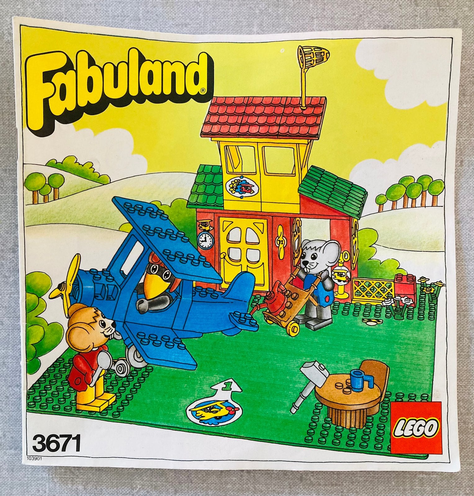 LEGO Fabuland 3671 Airport, Enfants & Bébés, Jouets | Duplo & Lego, Overige thema's, Accessoires inclus, Lego, Ensemble complet