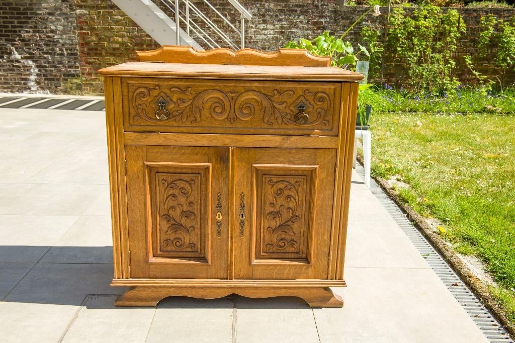 houten secretaire, Ophalen