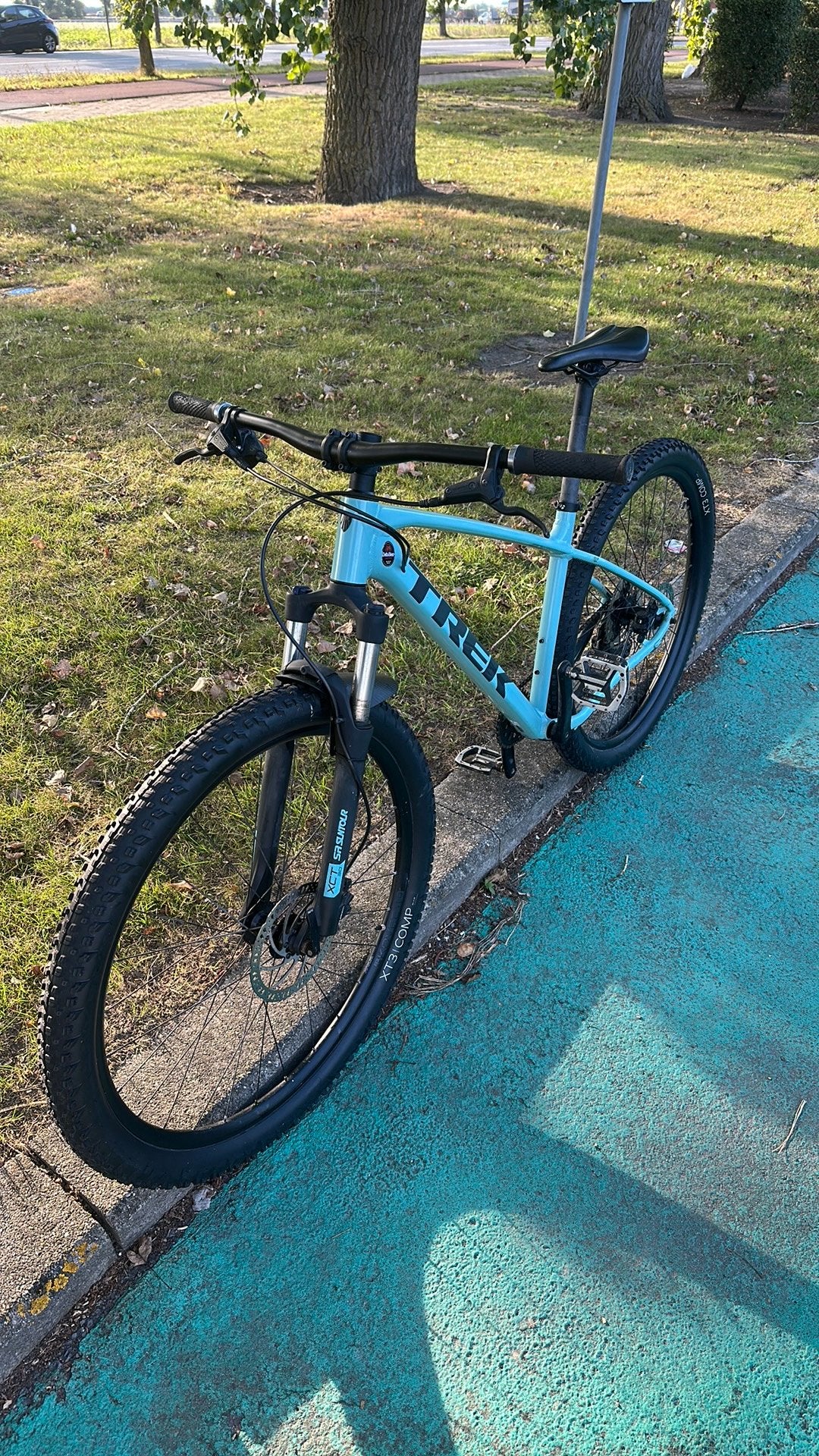 Trek marlin 6 gen 3 blauw/groen mountainbike, Ophalen, Zo goed als nieuw, Trek