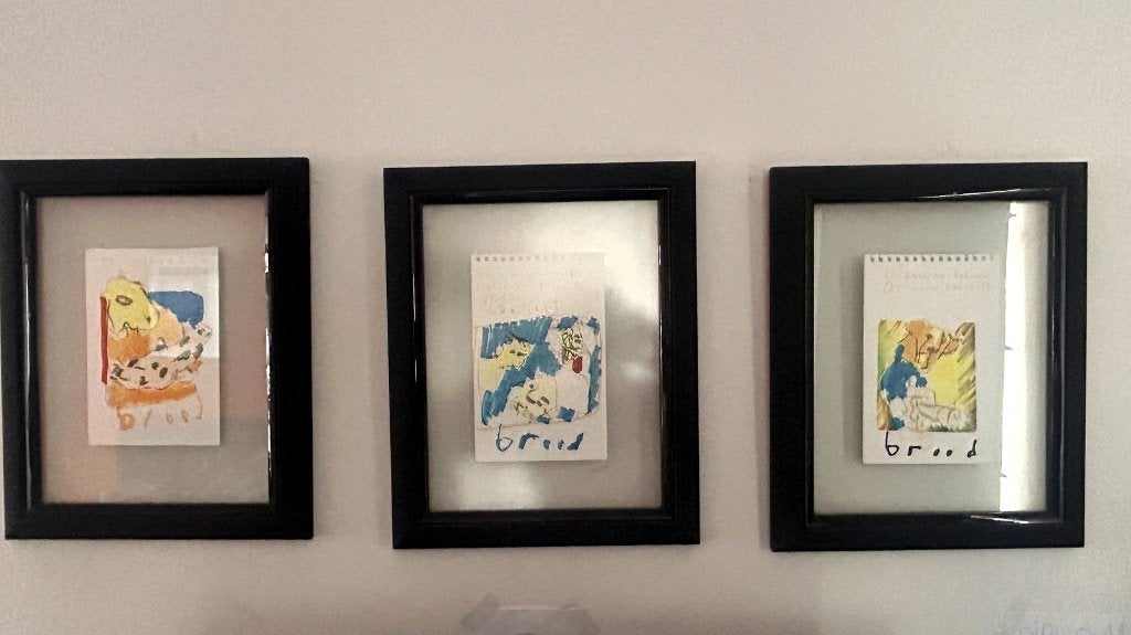 Herman Brood — 3 originele tekeningen met certificaten (set), Antiek en Kunst, Kunst | Schilderijen | Modern, Ophalen, Passe-partout
