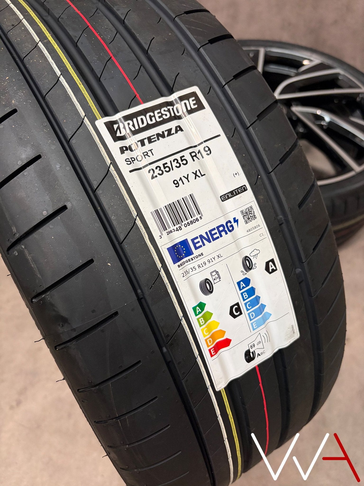 19'' Volkswagen Golf 8 GTI Adelaide velgen Bridgestone orig., Pneus et Jantes, Véhicule de tourisme, Pneus été, -