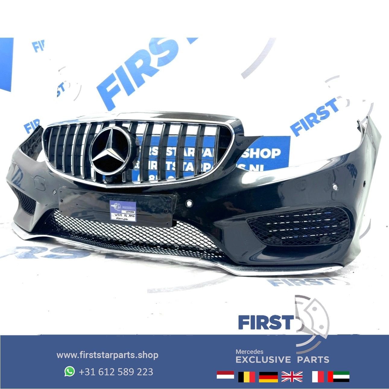 W212 BUMPER FACELIFT AMG Voorbumper COMPLEET Mercedes 2012-2, Auto-onderdelen, Gebruikt, -, Voor, Ophalen of Verzenden