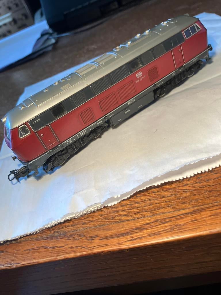 Marklin HO 3075.3 BR 216 dB AC analoog mint, Wisselstroom, Gebruikt, Locomotief, Ophalen of Verzenden