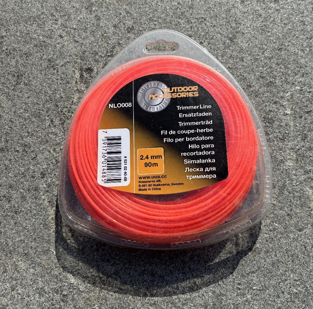 trim draad NLO008 2.4mm 90 meter, Jardin & Terrasse, Coupe-bordures, Enlèvement, Neuf, Husqvarna