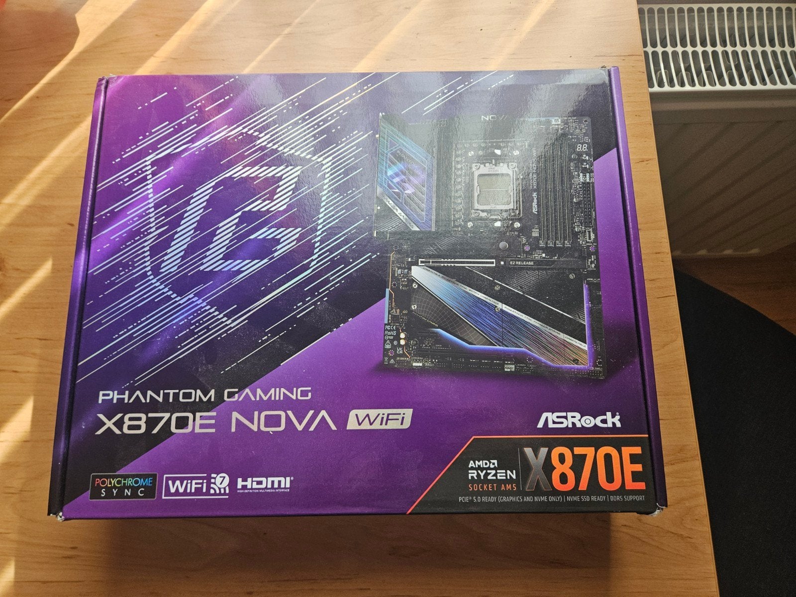 ASRock Phantom Gaming X870 NOVA WIFI, Computers en Software, Moederborden, Ophalen of Verzenden, AMD, DDR5
