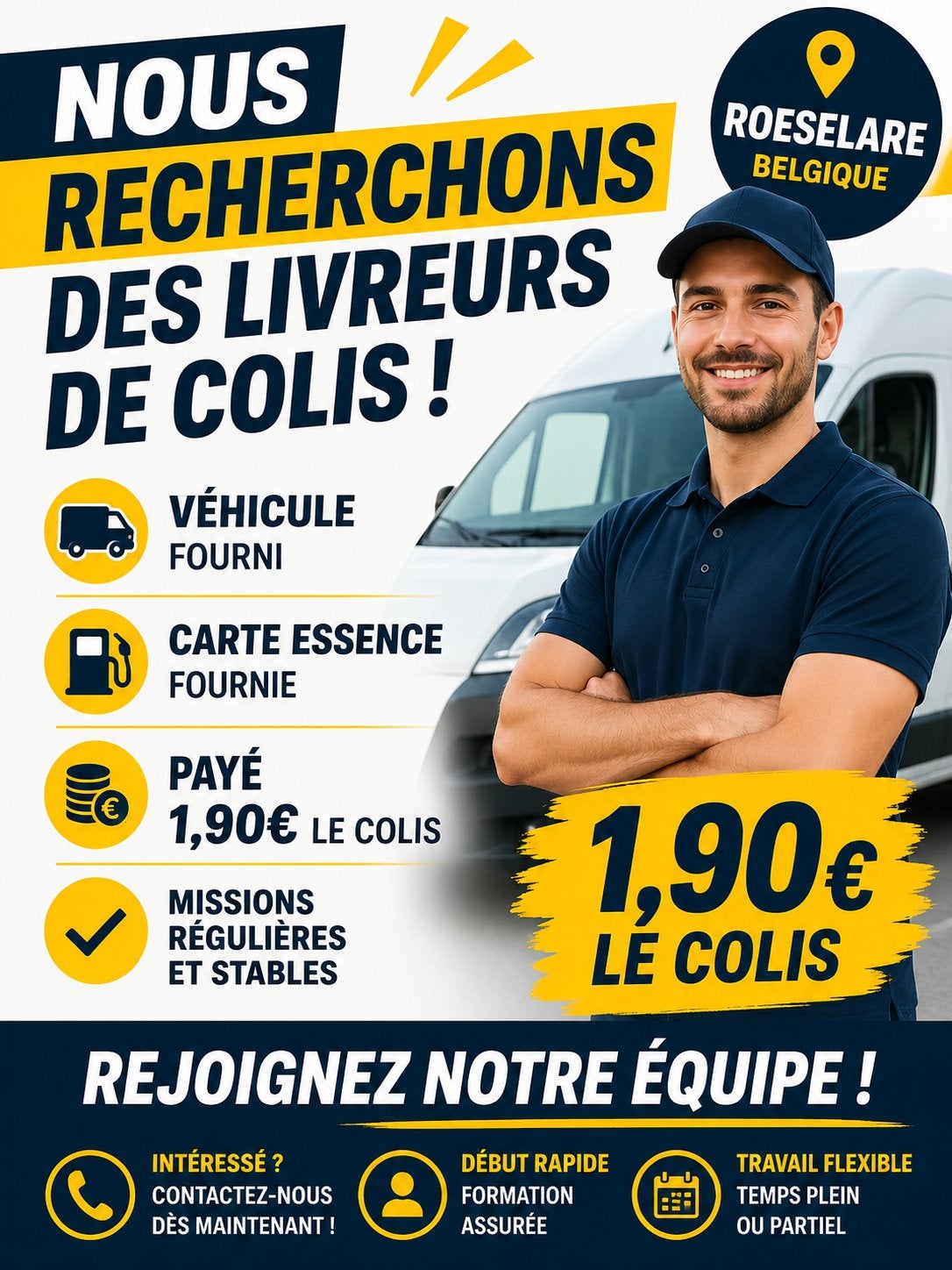 RECHERCHE LIVREURS, Offres d'emploi