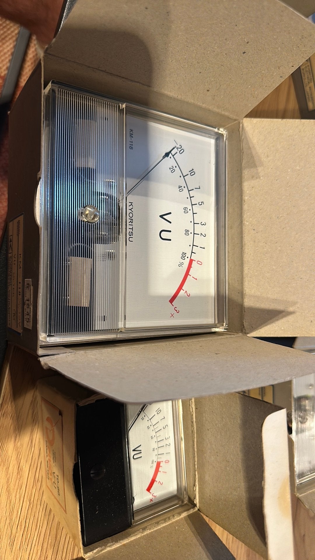 KM 118 & KM 66 - VU meters- new old stock, Ophalen of Verzenden, Nieuw