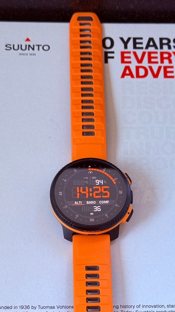 Suunto VERTICAL 2 Limited edition 90th Anniversary, Zwart, IOS, Ophalen of Verzenden, Zo goed als nieuw