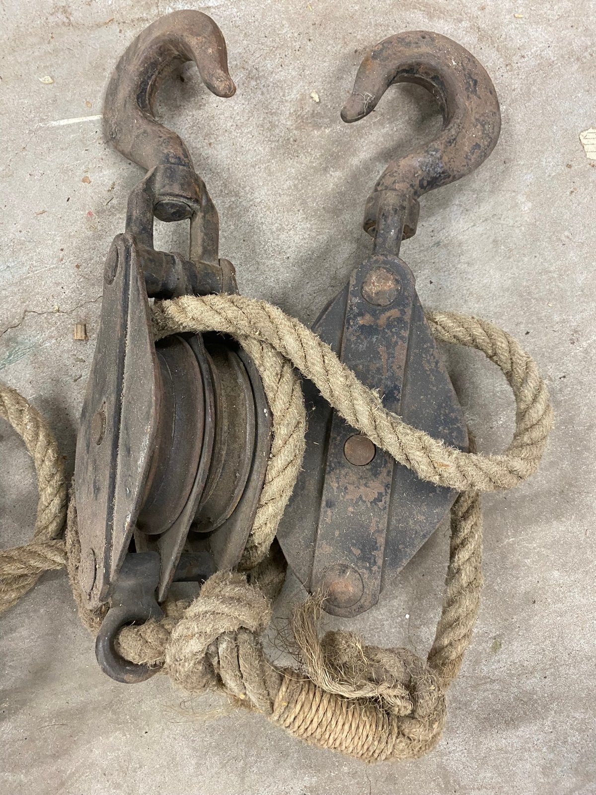 Katrollen en touw, Ophalen, Gebruikt