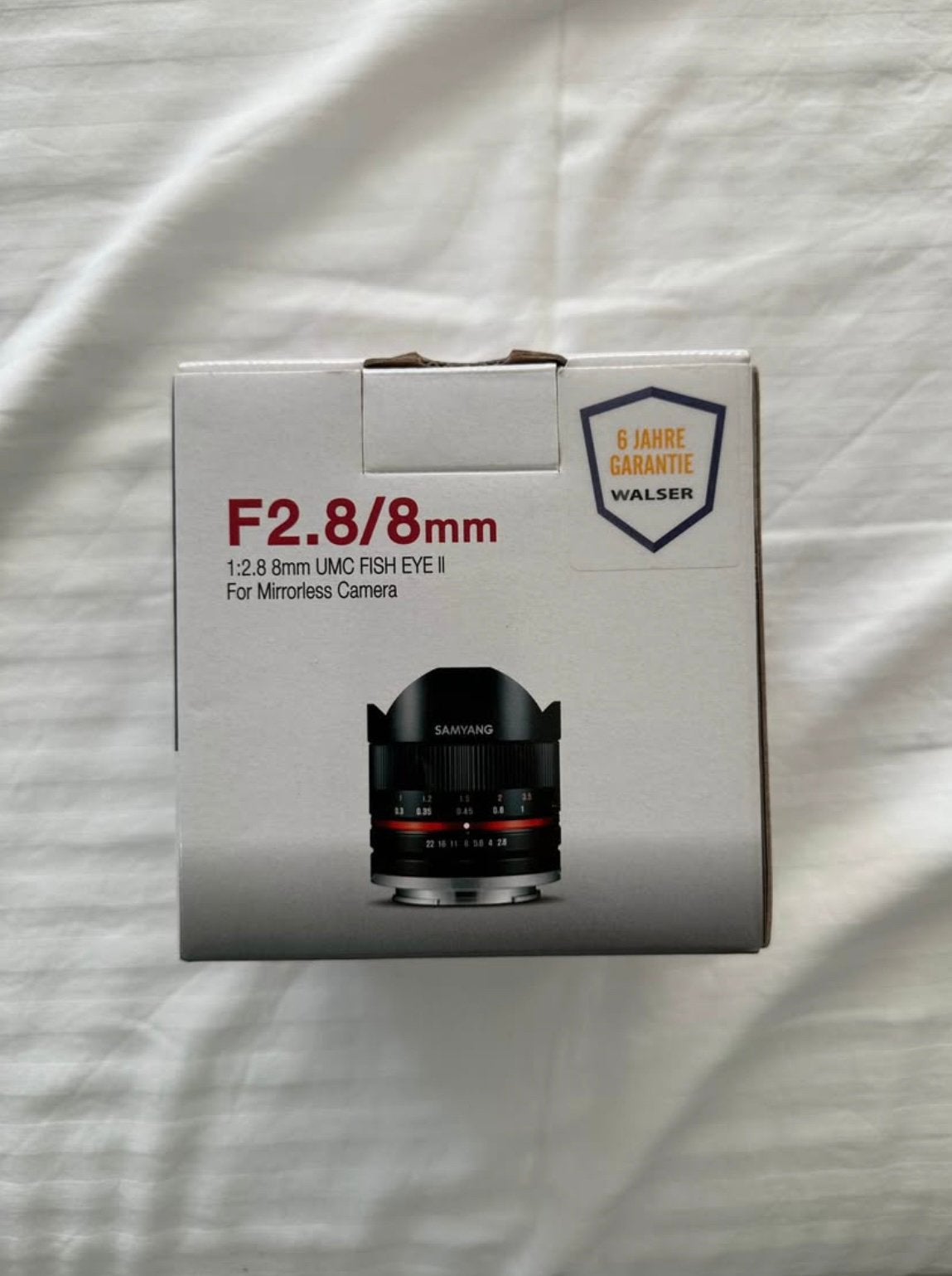 Objectif Samyang F2.8/8mm Sony-E, Enlèvement, Samyang