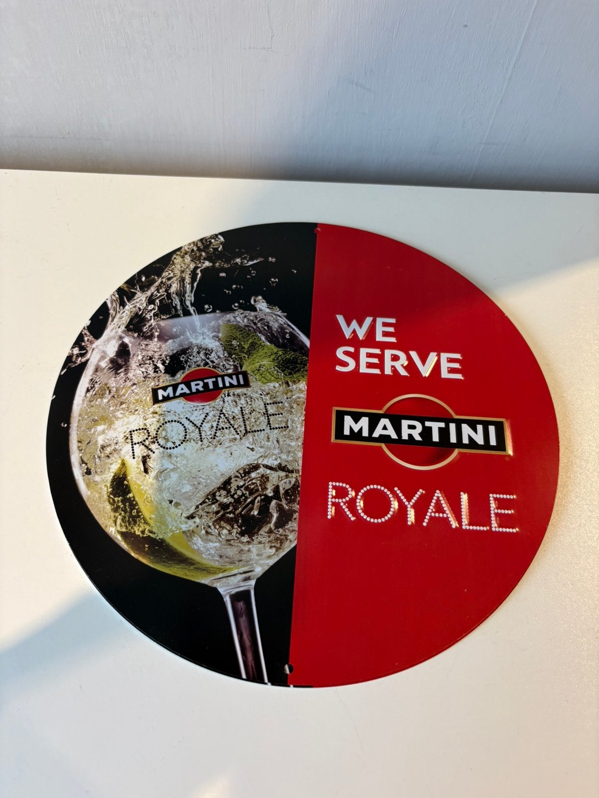 Plaque métallique « MARTINI » (26 cm), Enlèvement ou Envoi