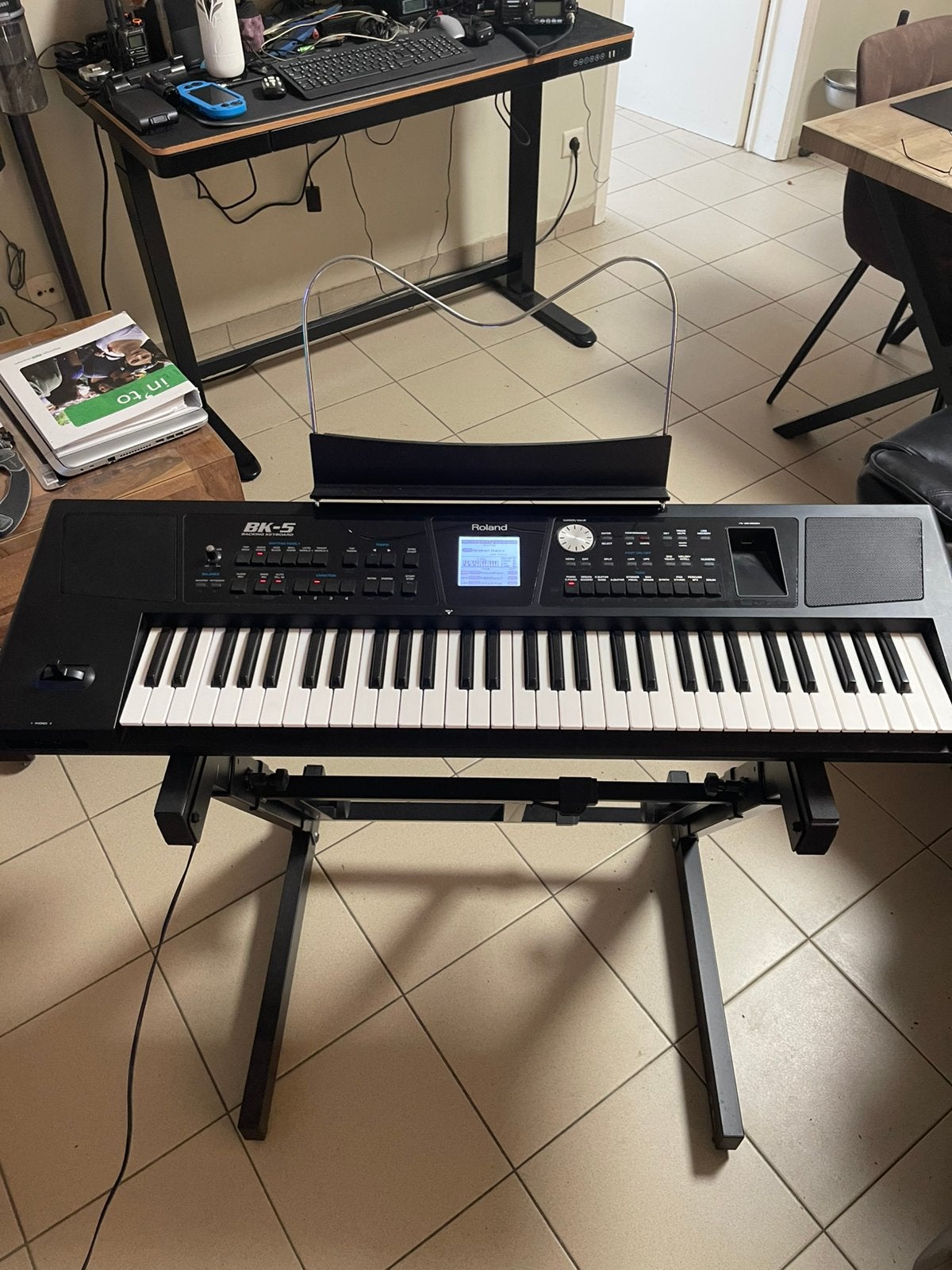 Roland BK-5 ,,en staander, Muziek en Instrumenten, Keyboards, Ophalen, Zo goed als nieuw, Roland