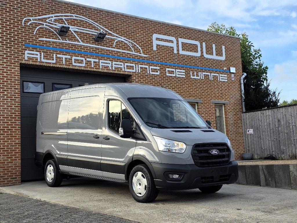 Ford Transit L3H2 - NIEUW 0KM 2026 - Matter Grey - Automaat, Argent ou Gris, Euro 6, Entreprise, 3 places
